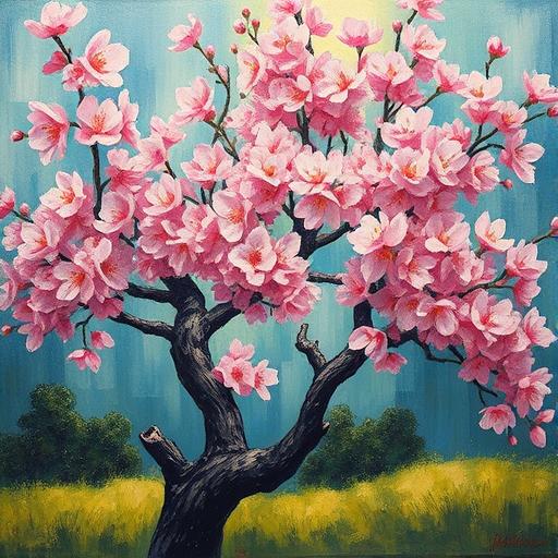 Cherry blossoms impressionist - DeepAI